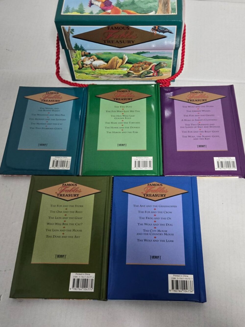 Famous Fables Treasury Boxed Set | 30 Classic Stories | 5 Hardcover Books | - Picture 6 of 8
